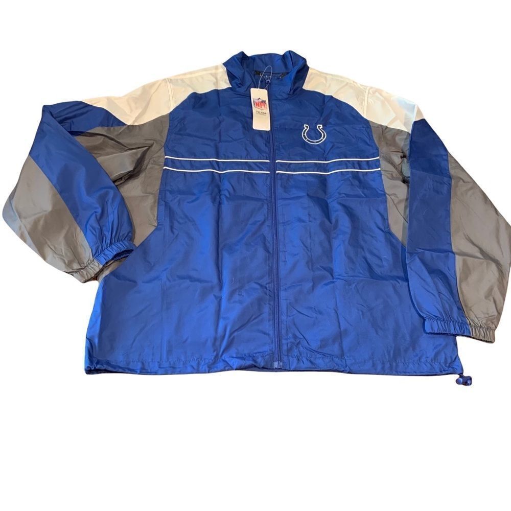 NFL Indianapolis Colts Men’s Windbreaker Jacket Size Large NWT